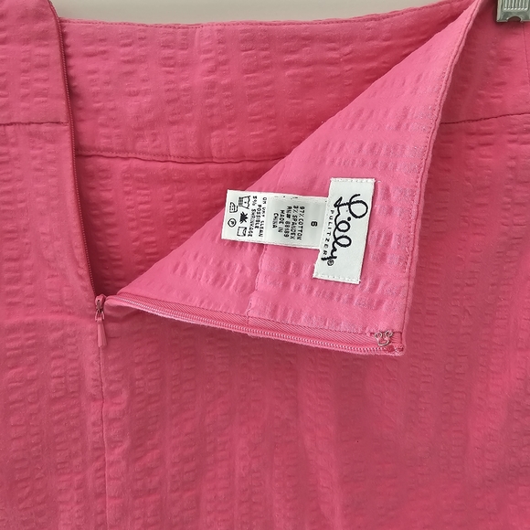 Pink Lilly Pulitzer Skorts Size 6 White Label - Picture 6 of 7